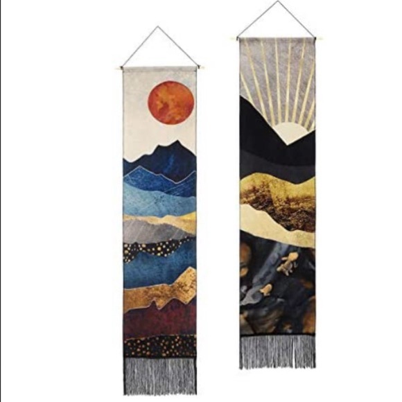 Rustic Mountain Sunset Landscape Decor/Wall Twin Wall/Dorm/Bedroom Vintage Art - Picture 5 of 10